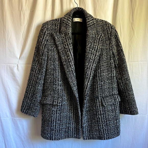 MANGO Oversized Anna Tweed Blazer (M) - Picture 6 of 12